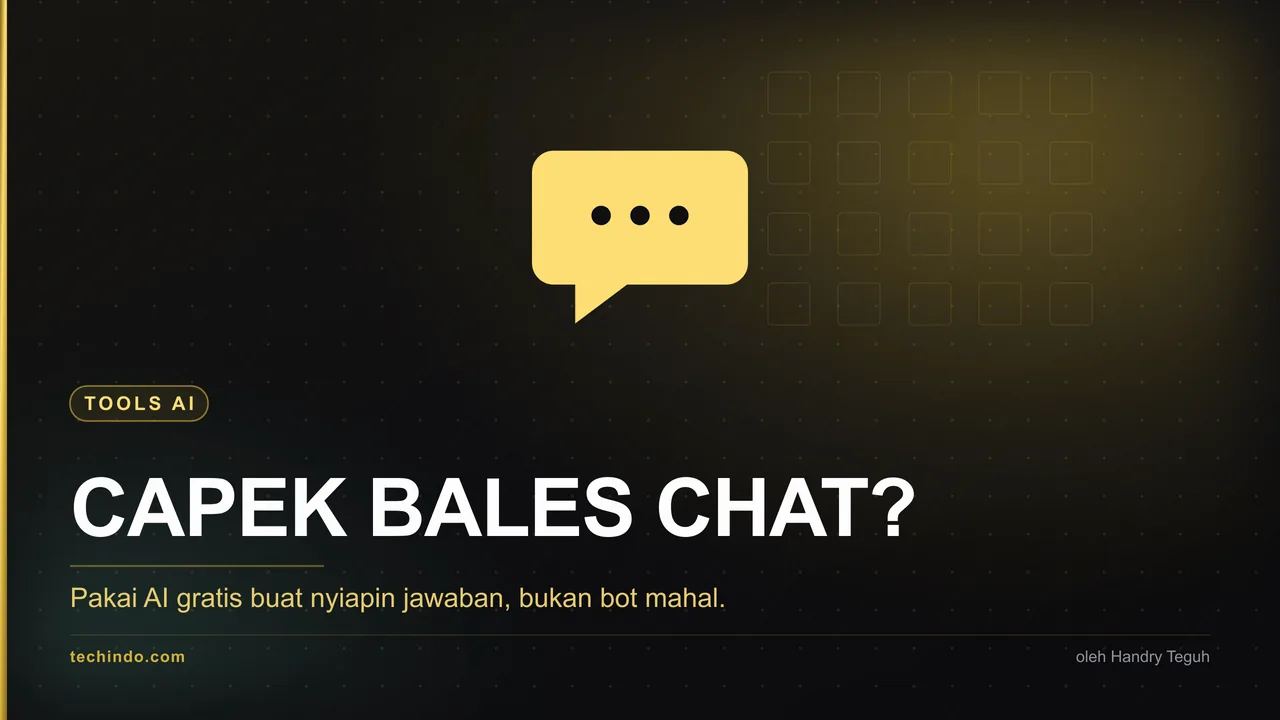 Capek Balas Chat Pelanggan Satu-Satu? Pakai AI Gratis Dulu, Bukan Bot Mahal