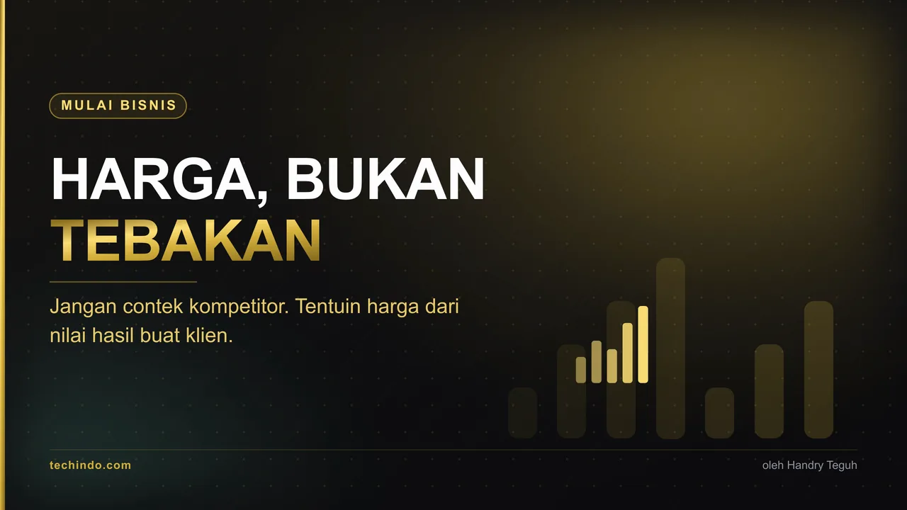 Jangan Tanya Harga ke Kompetitor. Tentuin Harga Jasa Pertama Pakai AI