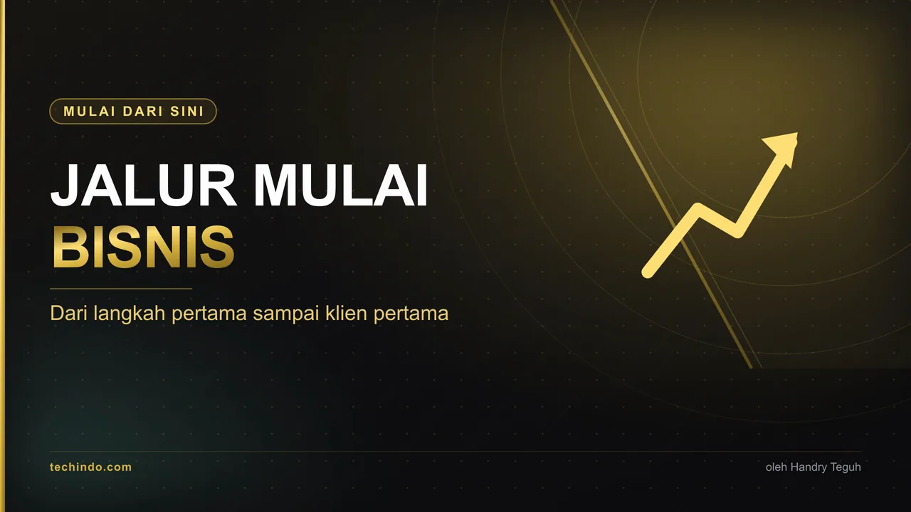 Ilustrasi jalur mulai bisnis pakai AI